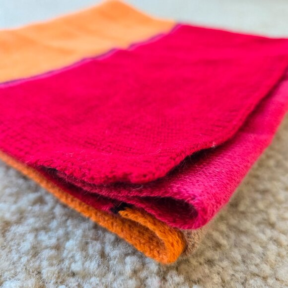 NWOT Cashmere Colorblock Scarf - Picture 5 of 8